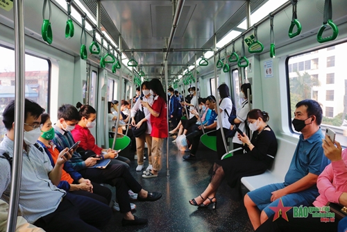 Tuyến đường sắt đô thị Cát Linh - Hà Đông xác lập kỷ lục vận chuyển hành khách dịp Quốc khánh 2-9